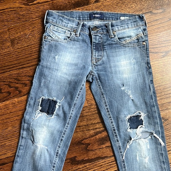 Aston Martin Boy Distressed Jeans Size 8 - Picture 2 of 8